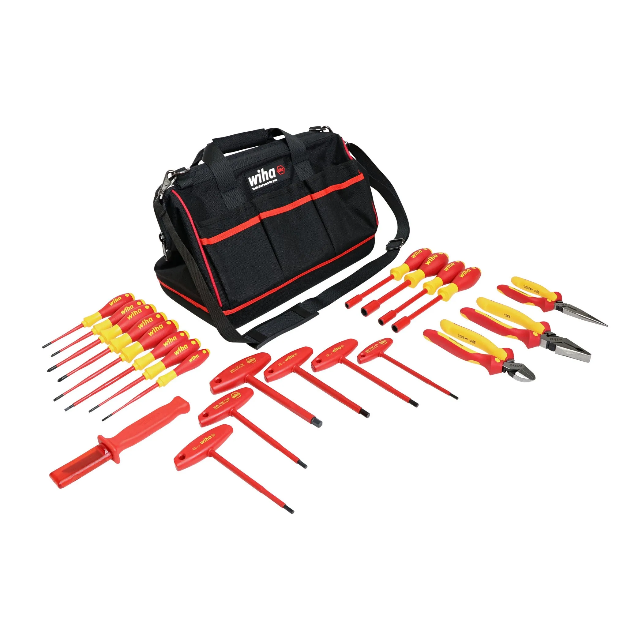 22 Piece Insulated Pliers-Cutters and Screwdriver Set