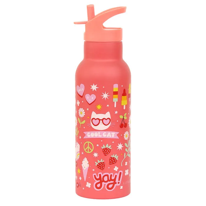 A Little Lovely Company XL Stainless Steel Drink Bottle: Fun