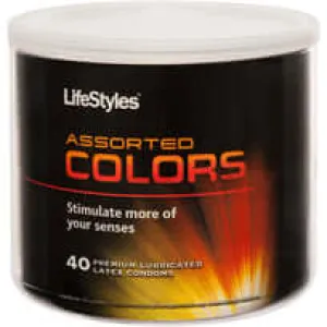 Add Colorful Excitement to Your Bedroom with Lifestyles Assorted Colors Latex Condoms