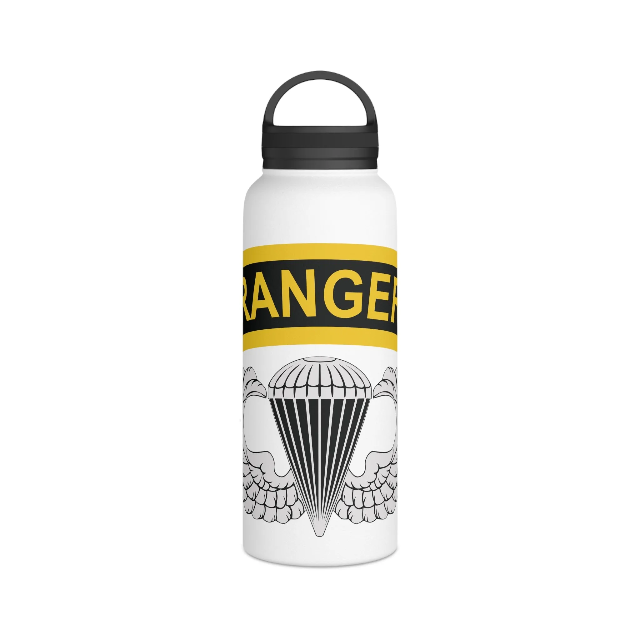 Airborne Ranger Stainless Steel Water Bottle, Handle Lid