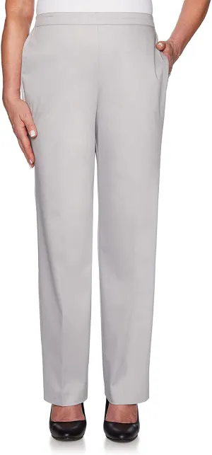 Alfred Dunner Women's Sateen Short Length Pant