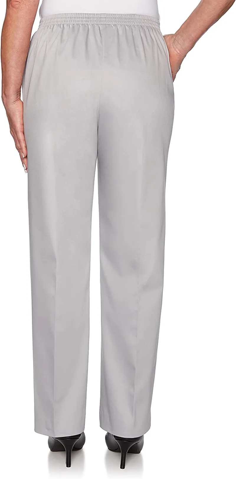 Alfred Dunner Women's Sateen Short Length Pant