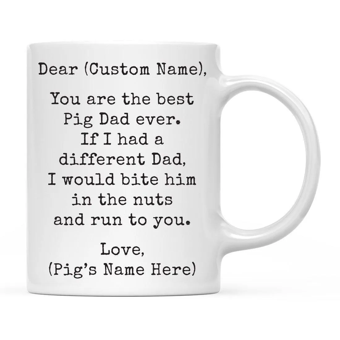 Andaz Press 11oz Personalized Funny Best Pet Dad Coffee Mug