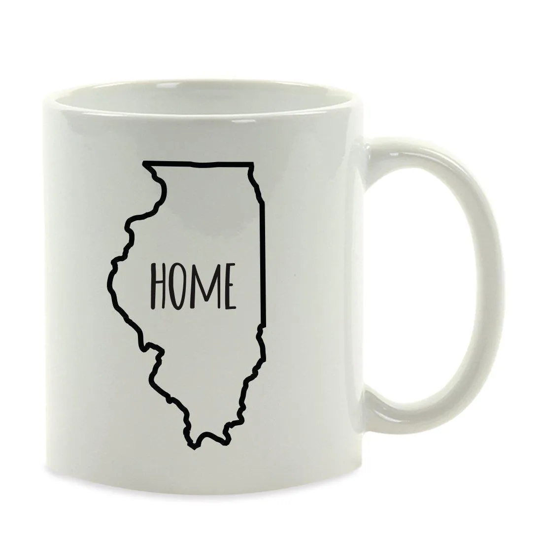 Andaz Press 11oz US State Shape Home Layout Coffee Mug