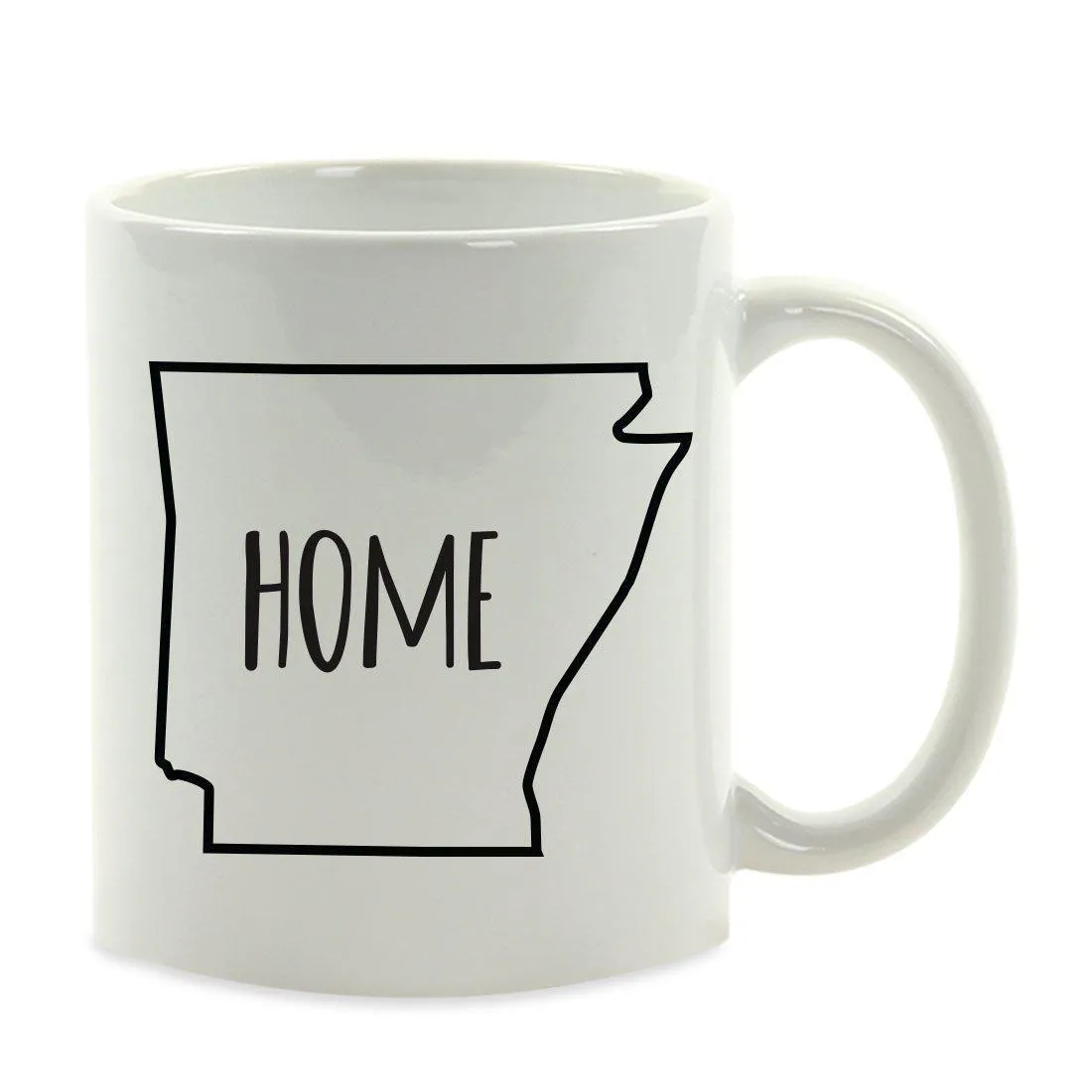 Andaz Press 11oz US State Shape Home Layout Coffee Mug