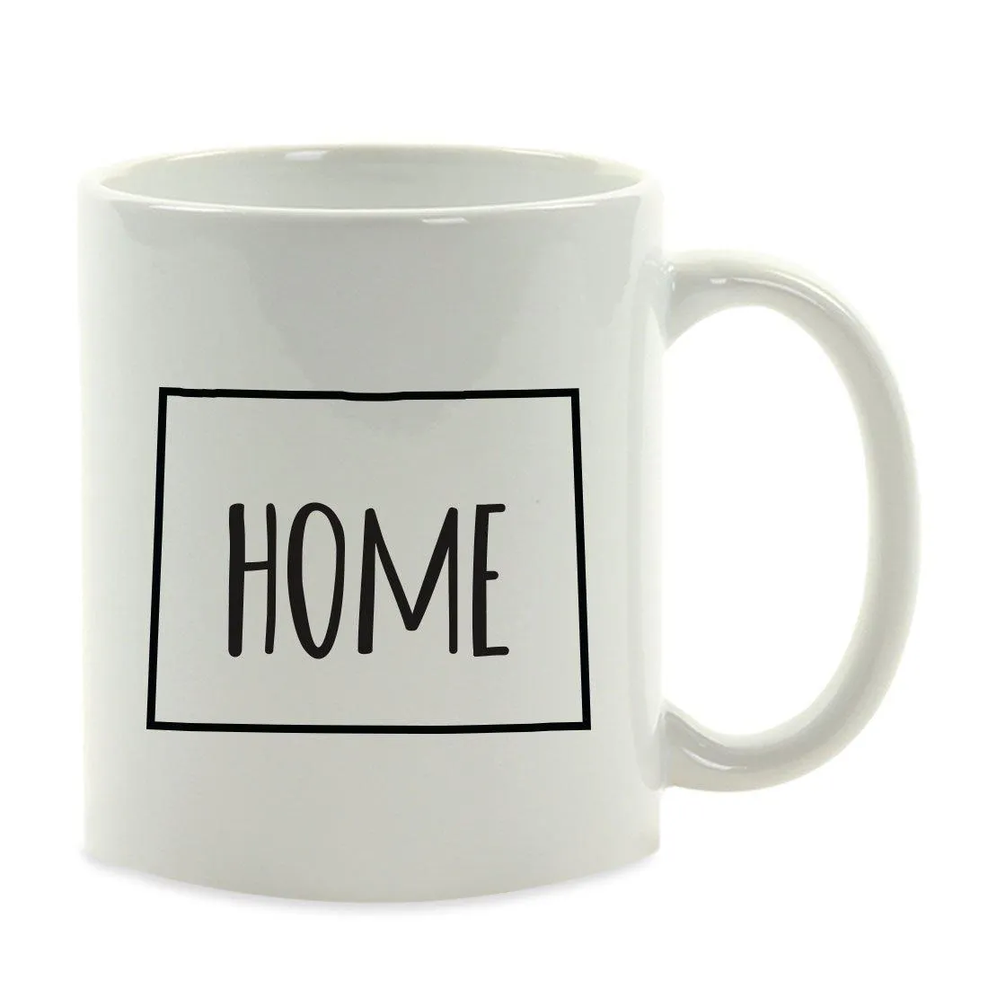 Andaz Press 11oz US State Shape Home Layout Coffee Mug