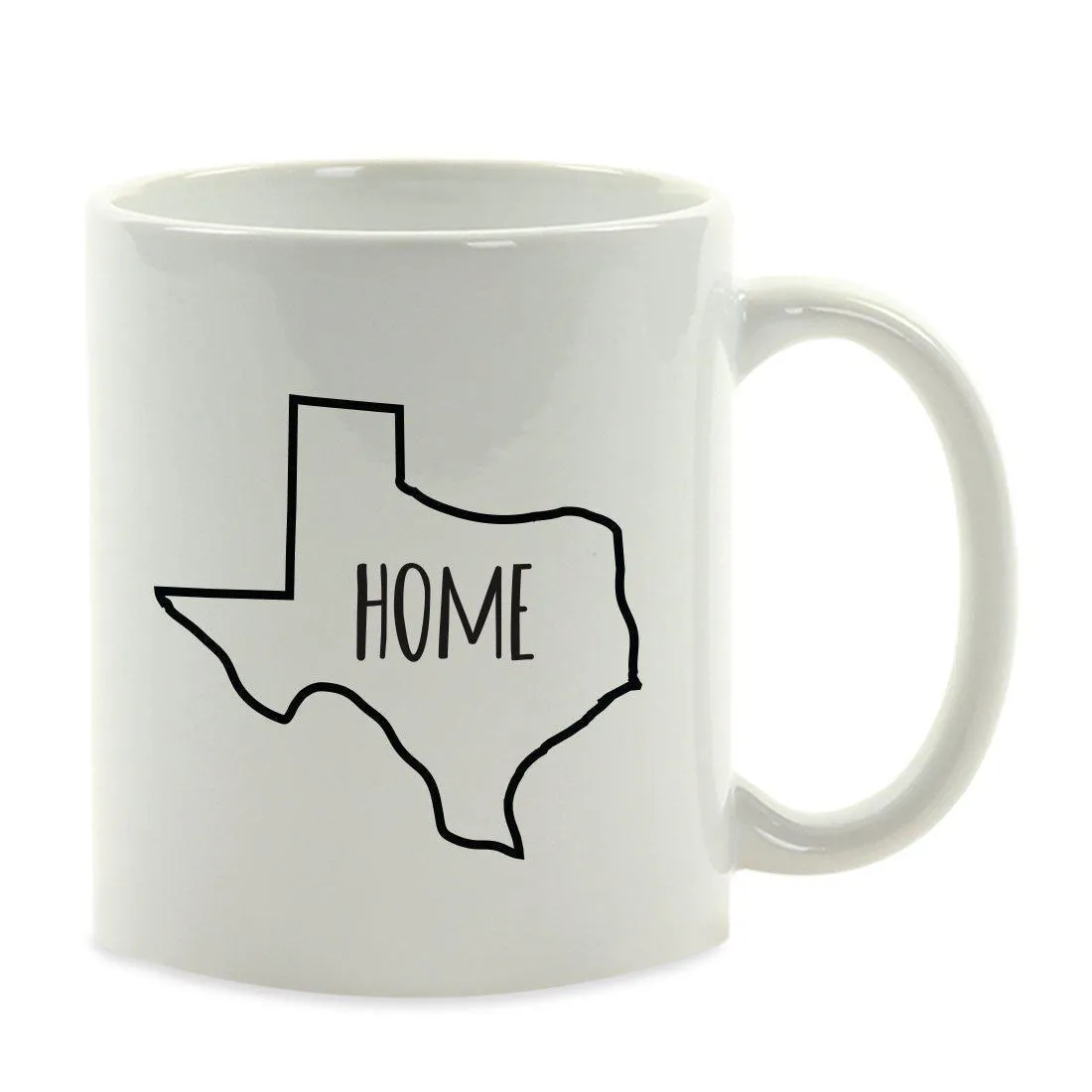 Andaz Press 11oz US State Shape Home Layout Coffee Mug