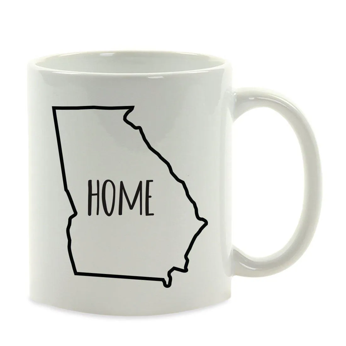 Andaz Press 11oz US State Shape Home Layout Coffee Mug