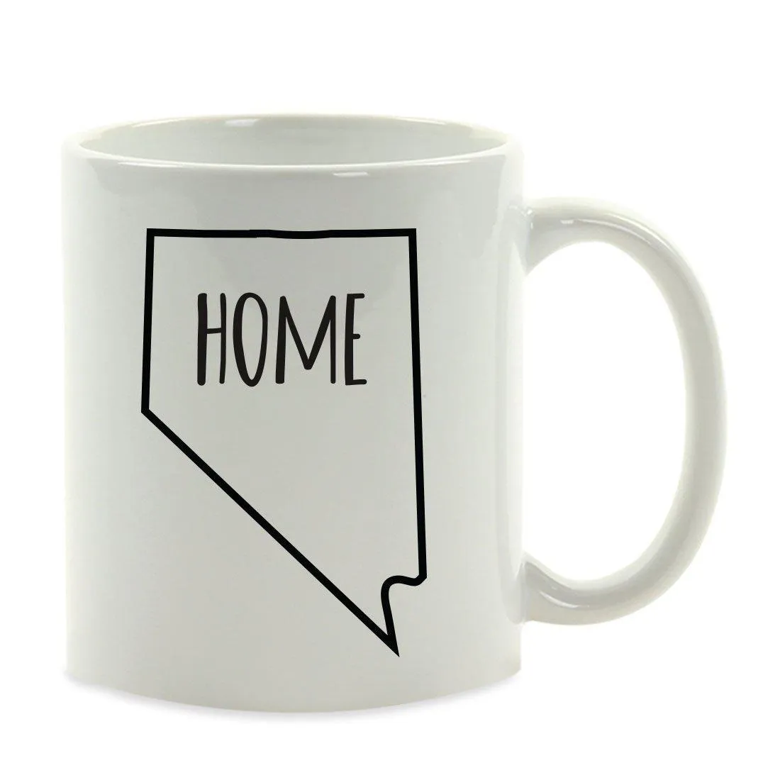 Andaz Press 11oz US State Shape Home Layout Coffee Mug