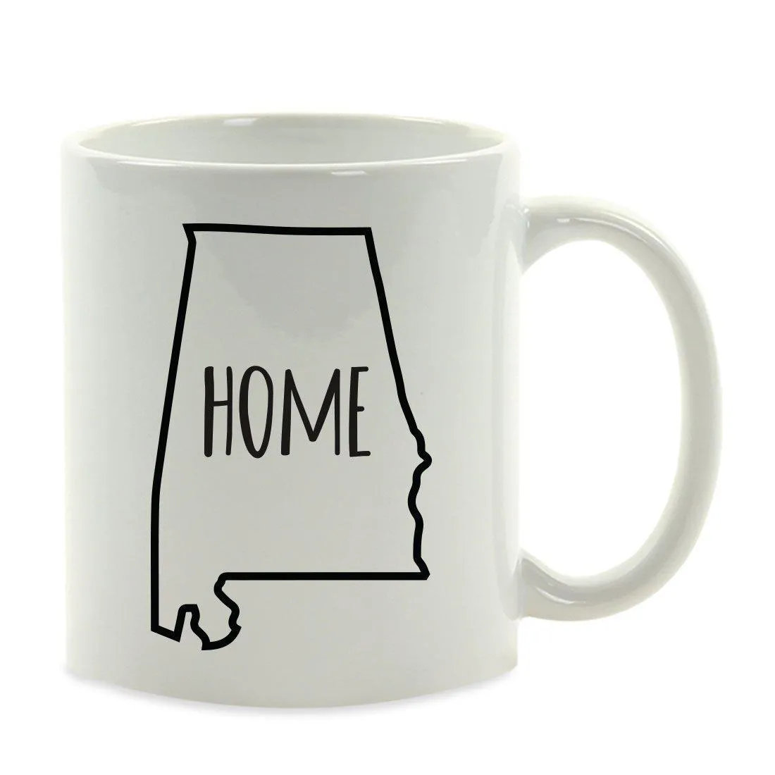 Andaz Press 11oz US State Shape Home Layout Coffee Mug