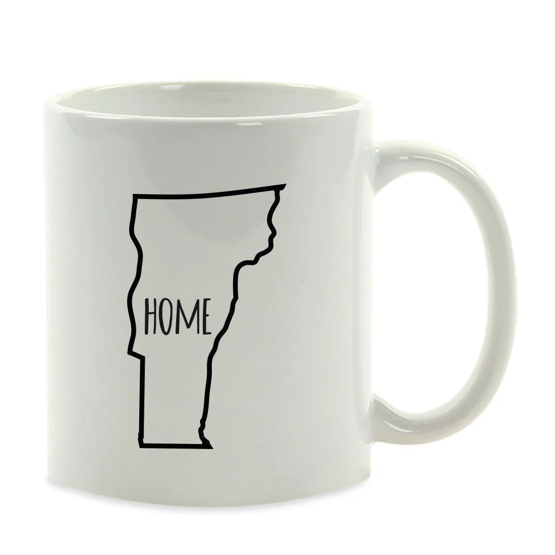 Andaz Press 11oz US State Shape Home Layout Coffee Mug