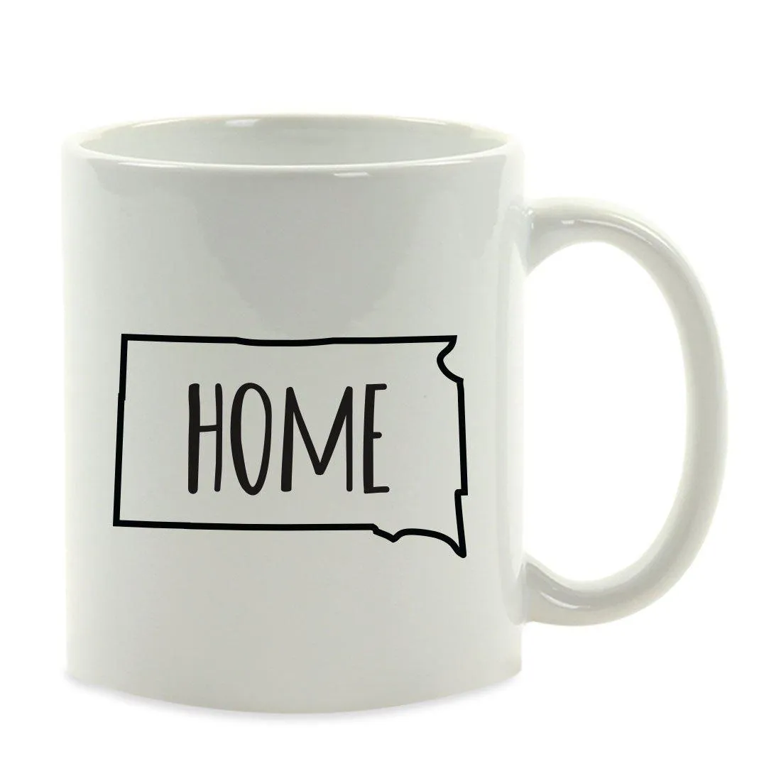 Andaz Press 11oz US State Shape Home Layout Coffee Mug