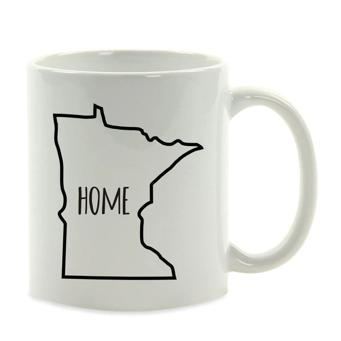 Andaz Press 11oz US State Shape Home Layout Coffee Mug