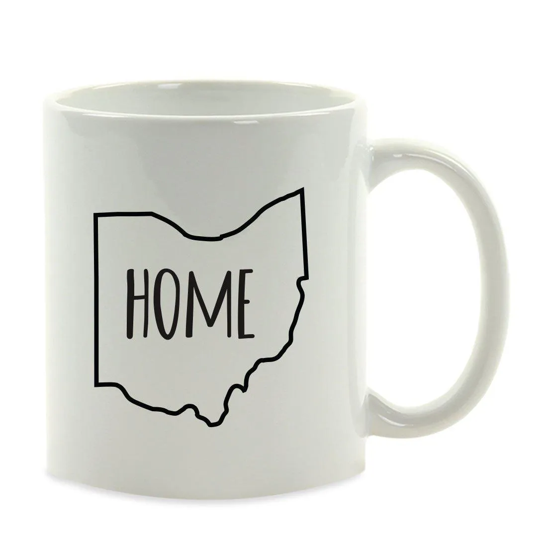 Andaz Press 11oz US State Shape Home Layout Coffee Mug