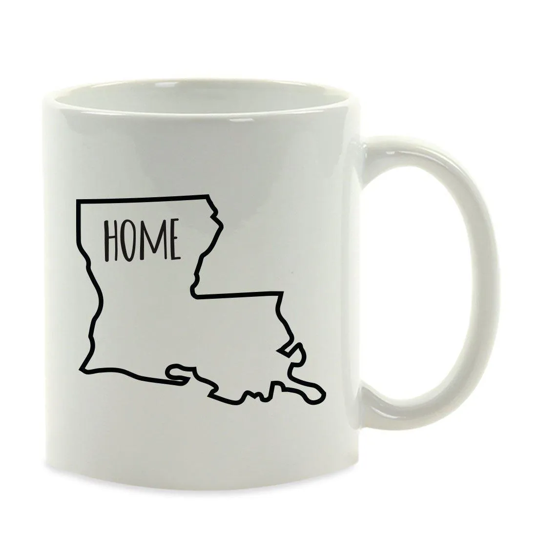 Andaz Press 11oz US State Shape Home Layout Coffee Mug