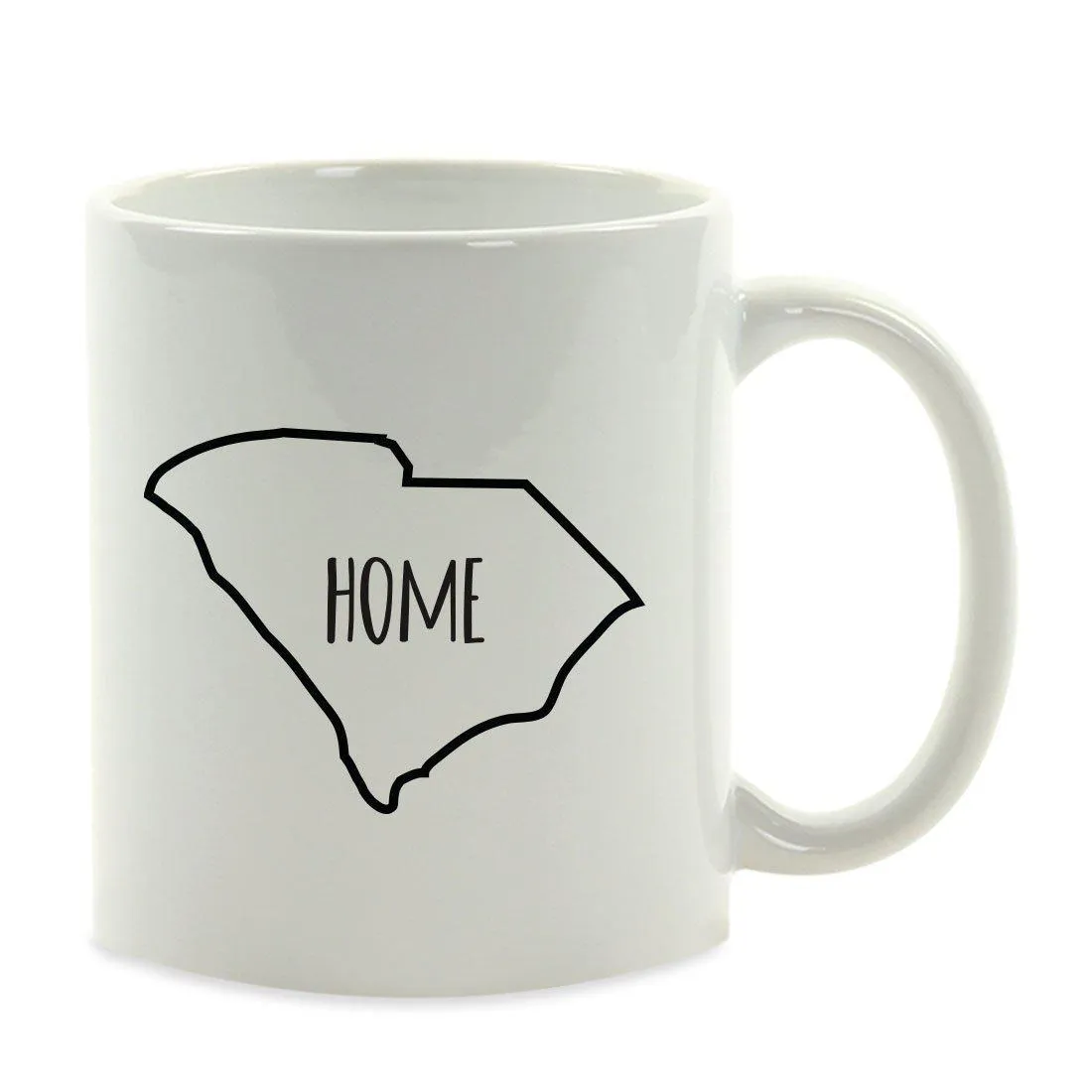 Andaz Press 11oz US State Shape Home Layout Coffee Mug