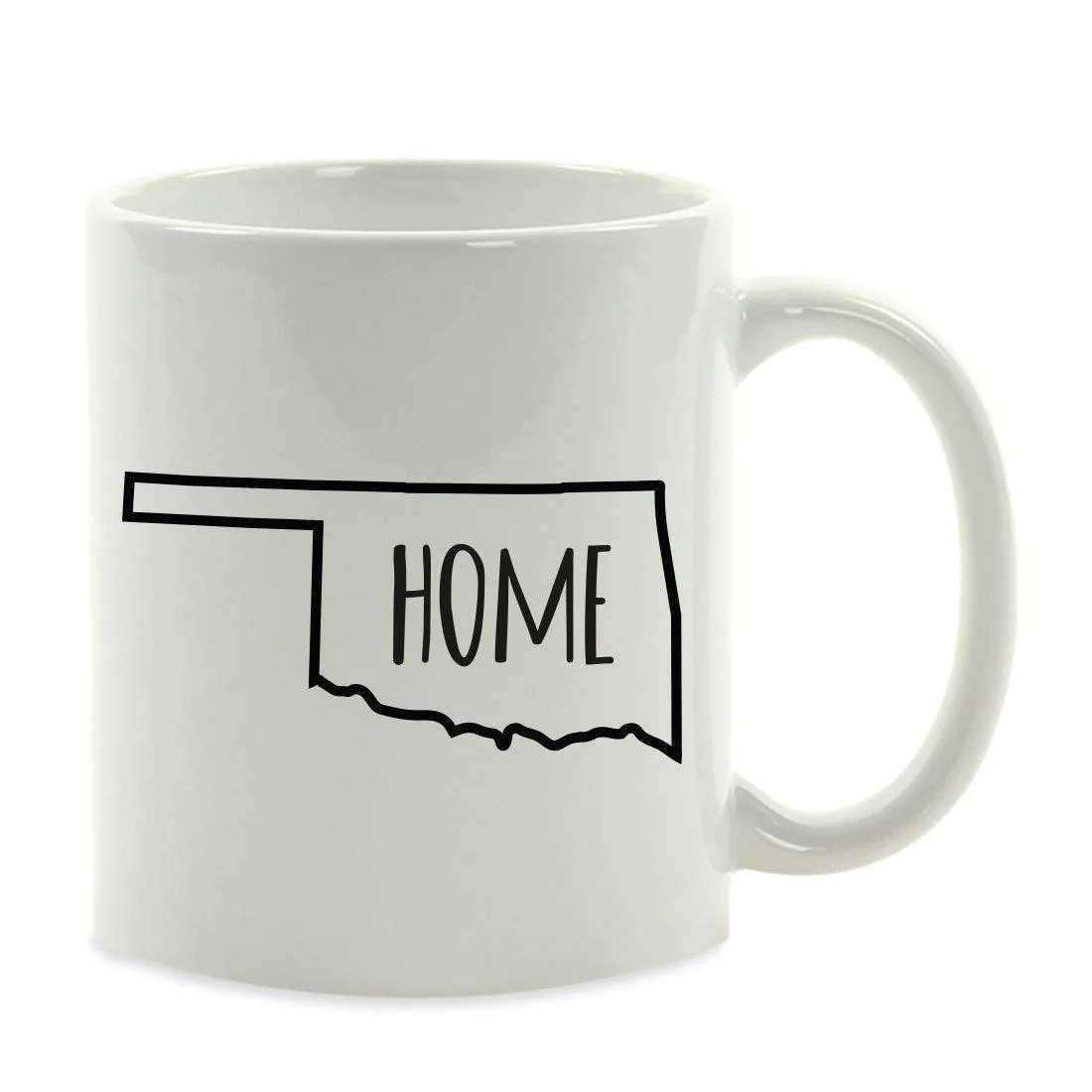 Andaz Press 11oz US State Shape Home Layout Coffee Mug