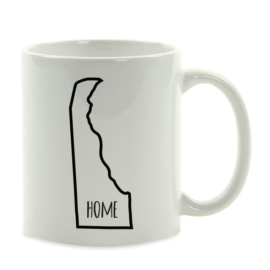 Andaz Press 11oz US State Shape Home Layout Coffee Mug