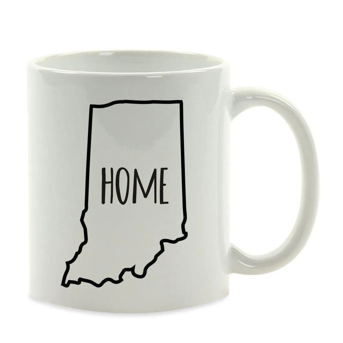 Andaz Press 11oz US State Shape Home Layout Coffee Mug