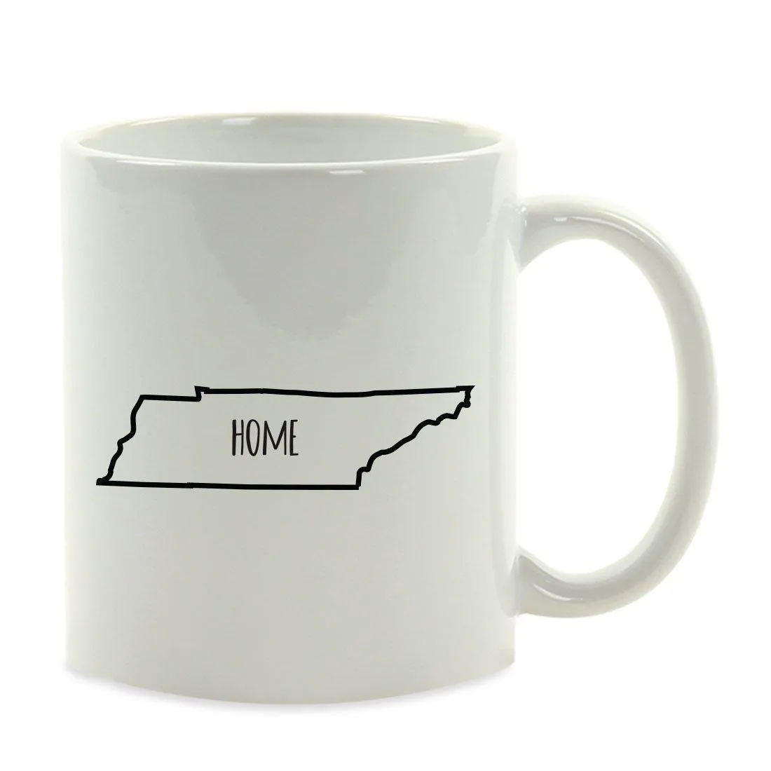 Andaz Press 11oz US State Shape Home Layout Coffee Mug