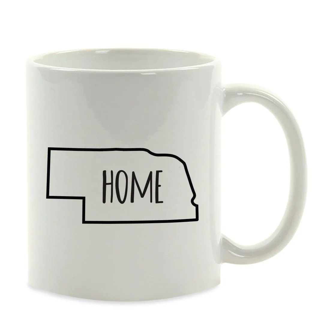 Andaz Press 11oz US State Shape Home Layout Coffee Mug