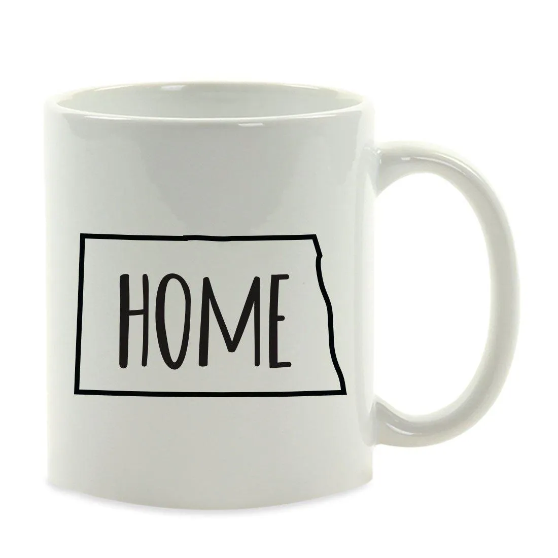 Andaz Press 11oz US State Shape Home Layout Coffee Mug