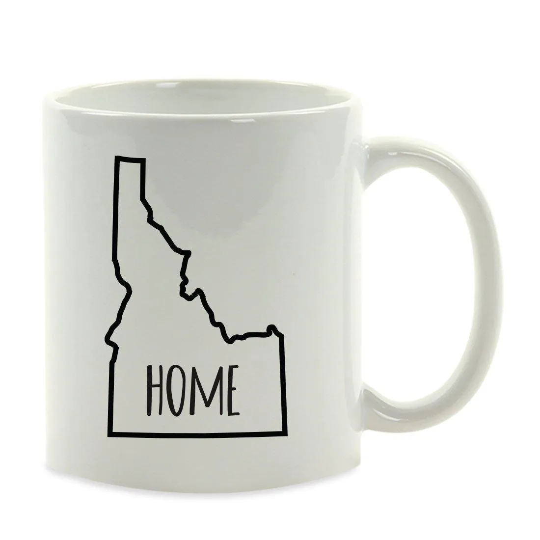 Andaz Press 11oz US State Shape Home Layout Coffee Mug