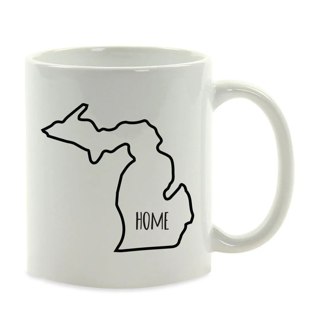 Andaz Press 11oz US State Shape Home Layout Coffee Mug