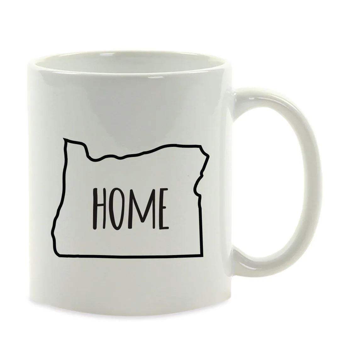 Andaz Press 11oz US State Shape Home Layout Coffee Mug