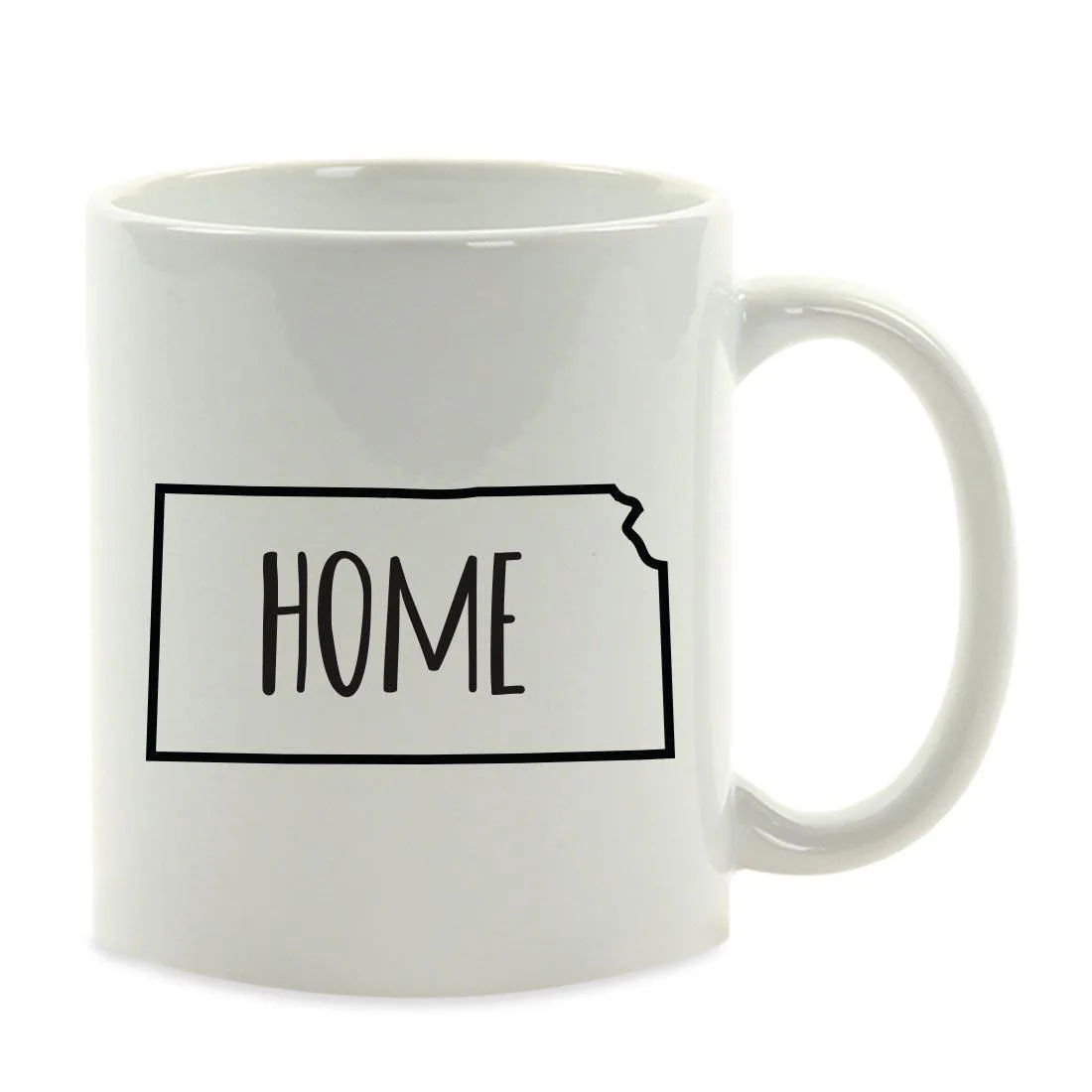 Andaz Press 11oz US State Shape Home Layout Coffee Mug