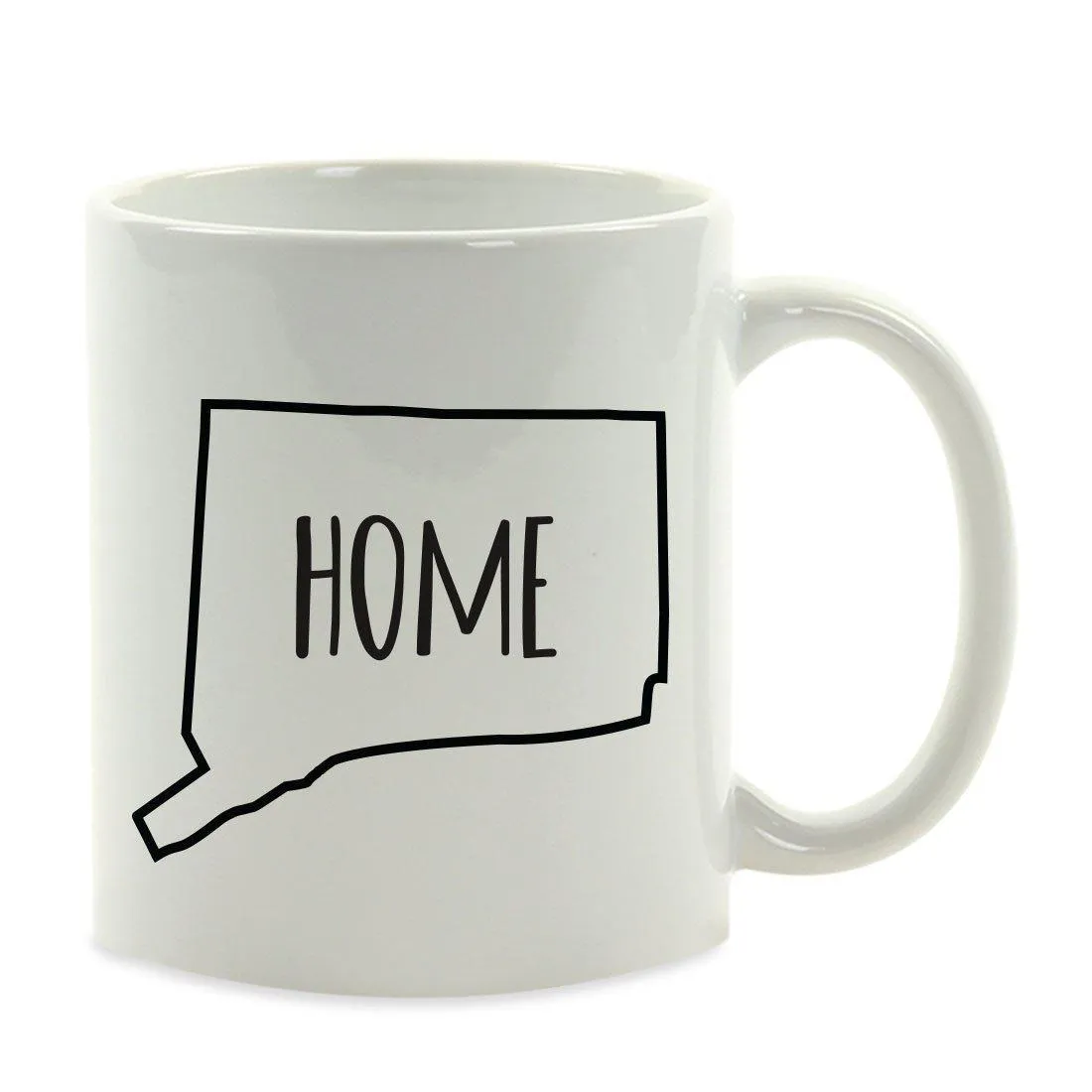 Andaz Press 11oz US State Shape Home Layout Coffee Mug