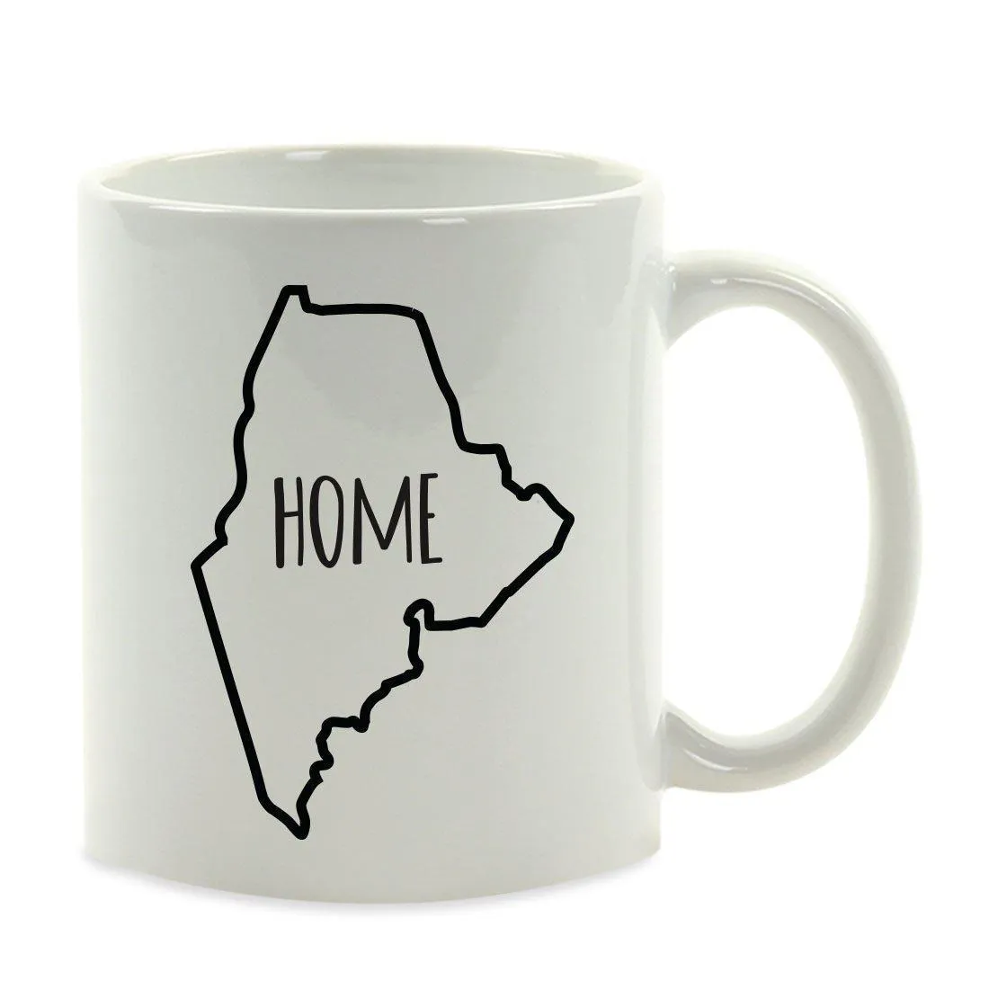 Andaz Press 11oz US State Shape Home Layout Coffee Mug