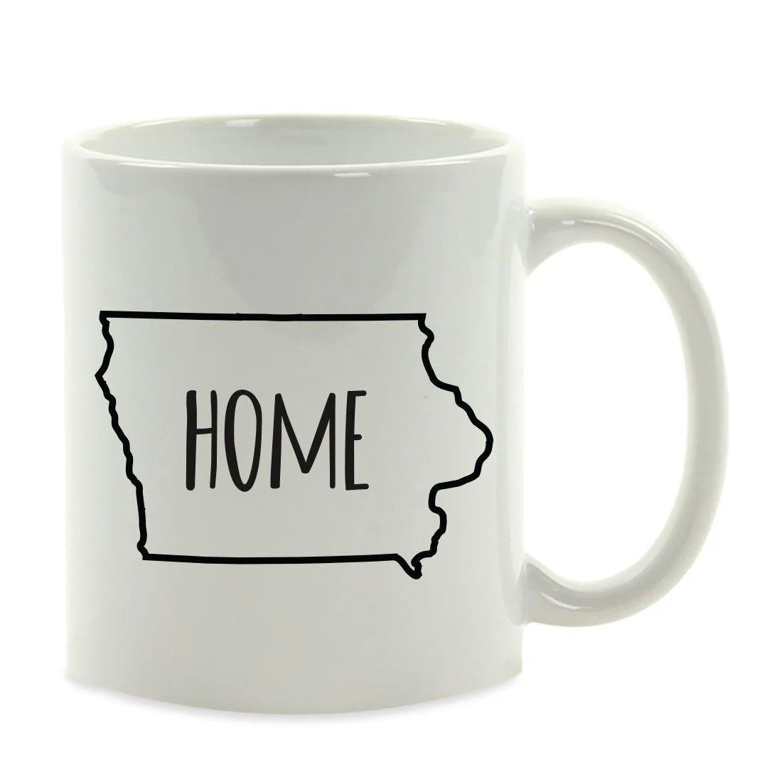 Andaz Press 11oz US State Shape Home Layout Coffee Mug