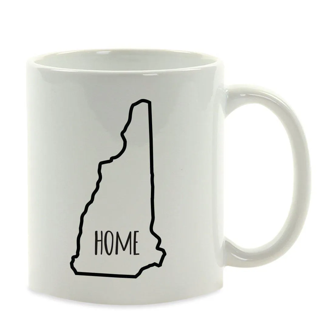 Andaz Press 11oz US State Shape Home Layout Coffee Mug