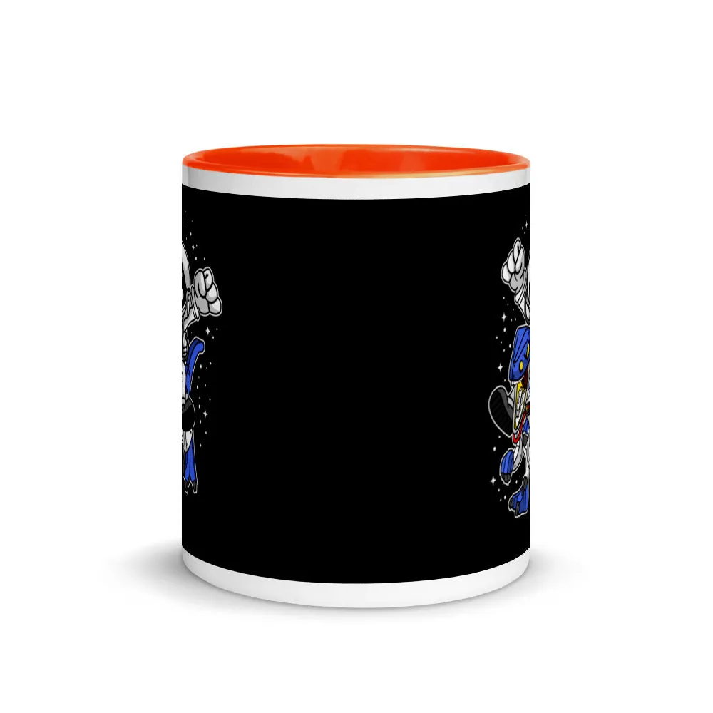 Astronaut | Robot Dinosaur | Pop Art | Mug with Color Inside