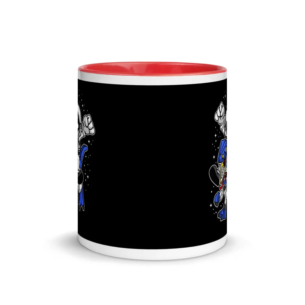 Astronaut | Robot Dinosaur | Pop Art | Mug with Color Inside