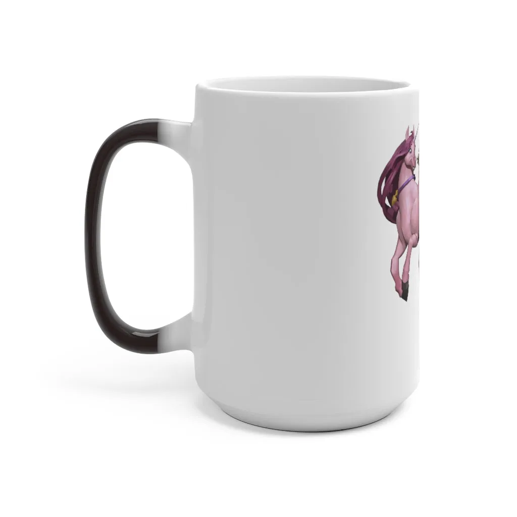 Baby Cupid and Horse Color Changing Mug