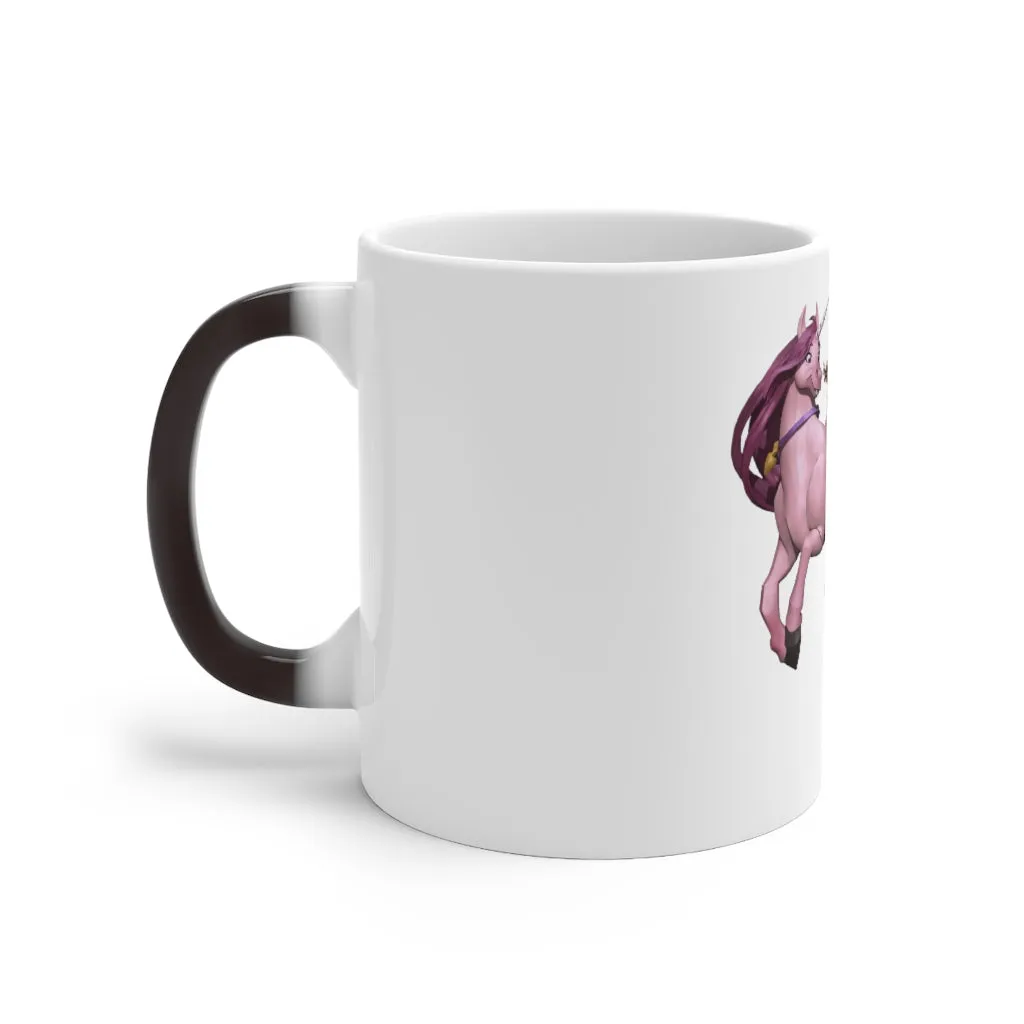 Baby Cupid and Horse Color Changing Mug