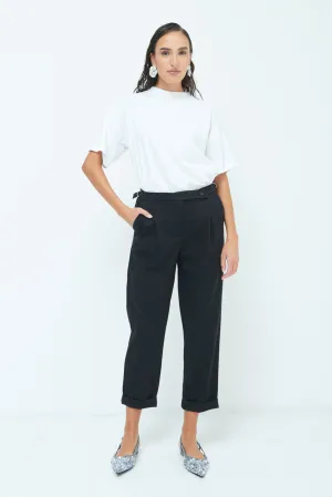 Belted cuffed trousers wholesale