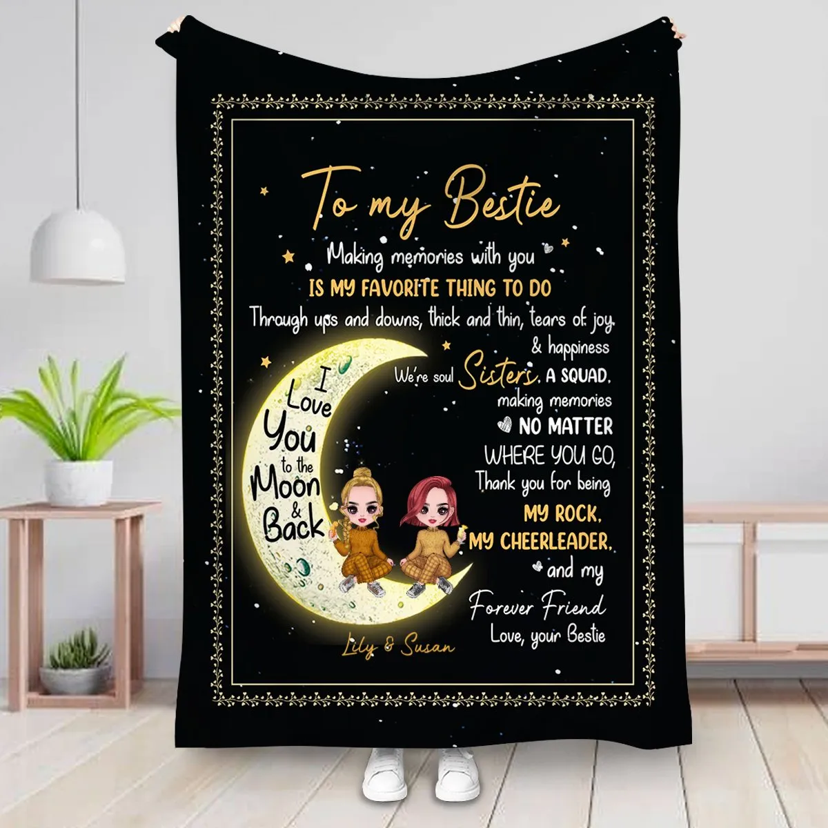 Besties - To My Bestie Making Memories With You - Personalized Blanket