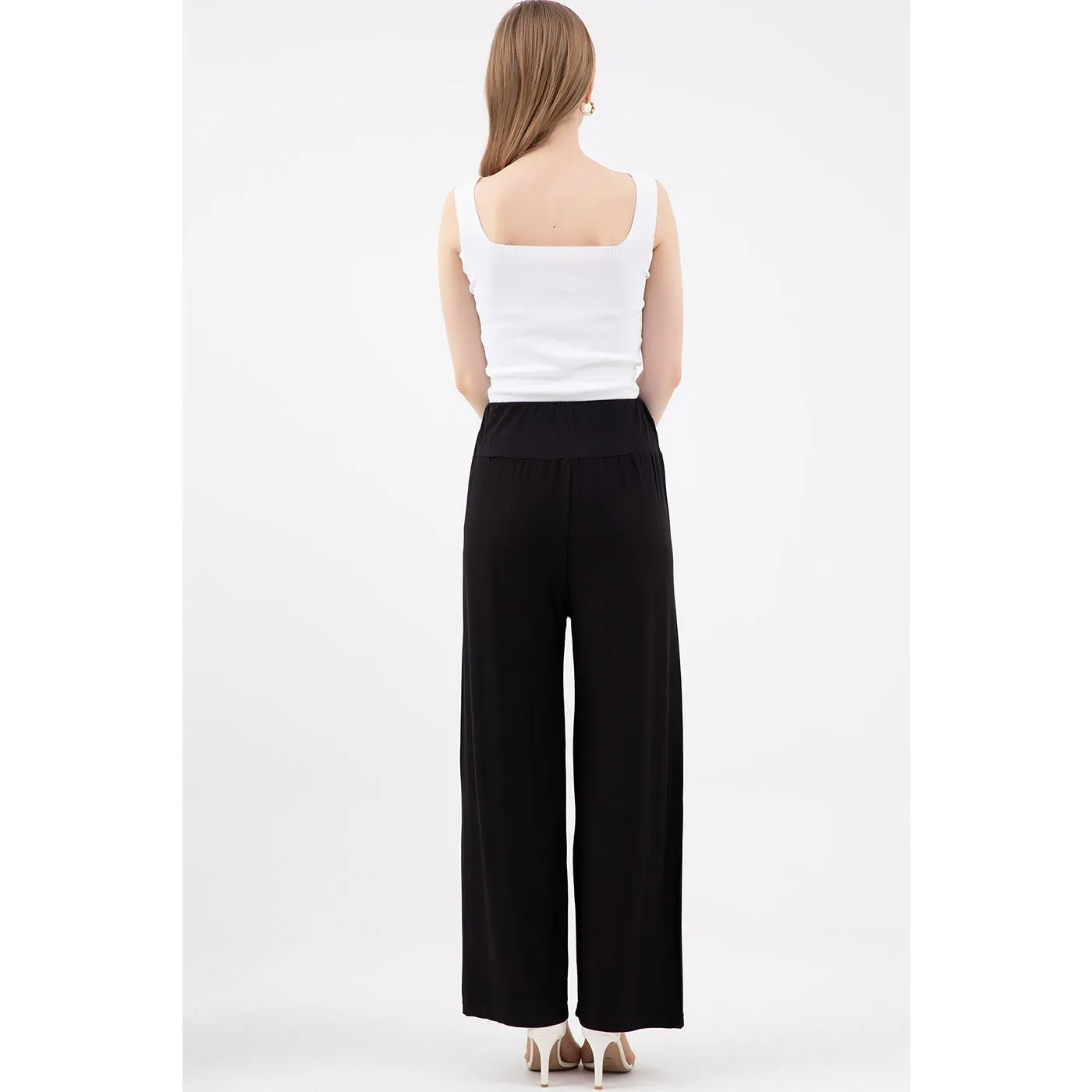 Black Wide Leg Trousers