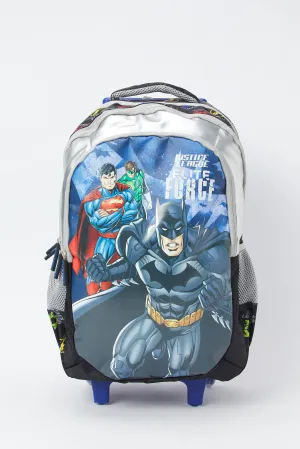 Boys Black And Silver Justice League Elite Force 18" Trolley Bag