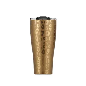 BruMate 32 oz Imperial Pint Gold Leopard BPA Free Insulated Tumbler