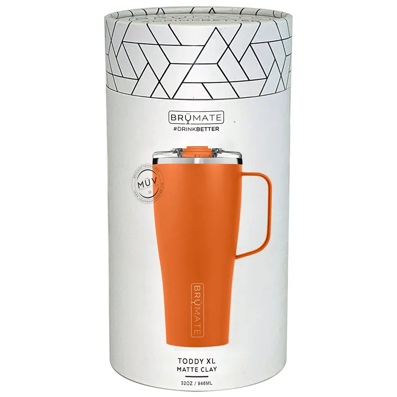 BruMate 32 oz Toddy XL Matte Clay BPA Free Vacuum Insulated Mug