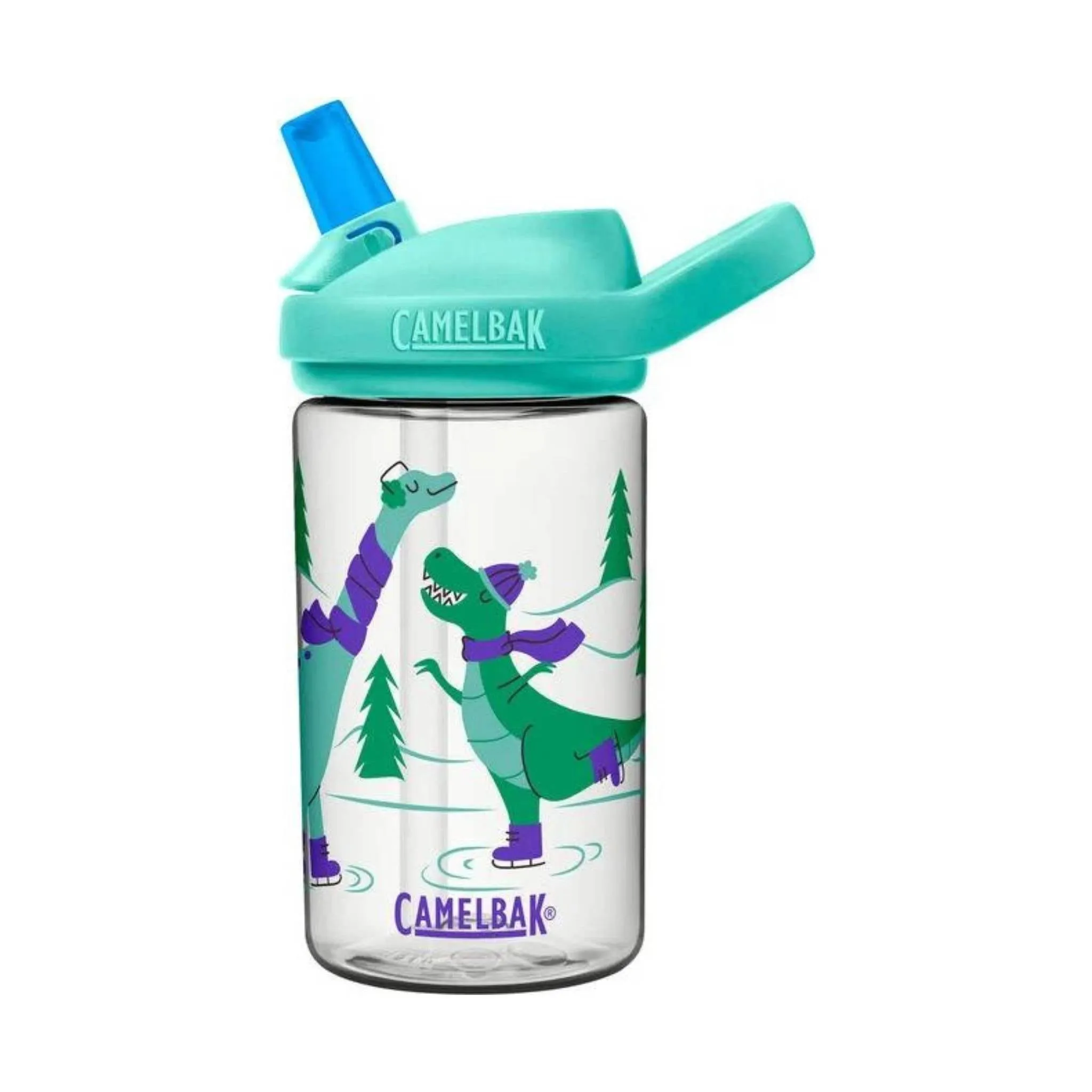 Camelbak Kids' 14oz Eddy Water Bottle - Ice Skate Dino