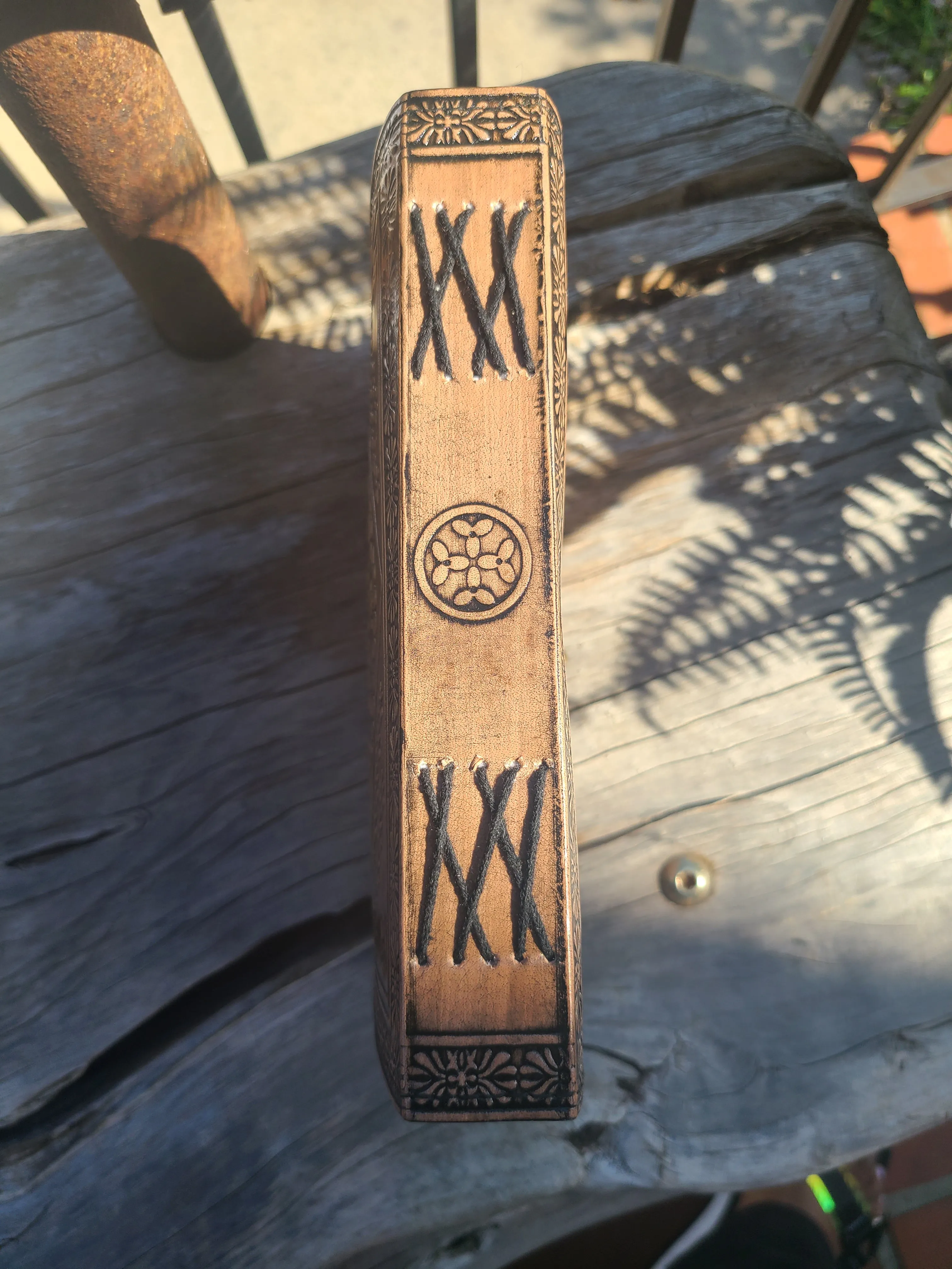 Celtic Infinity Knot and Star Leather Journal