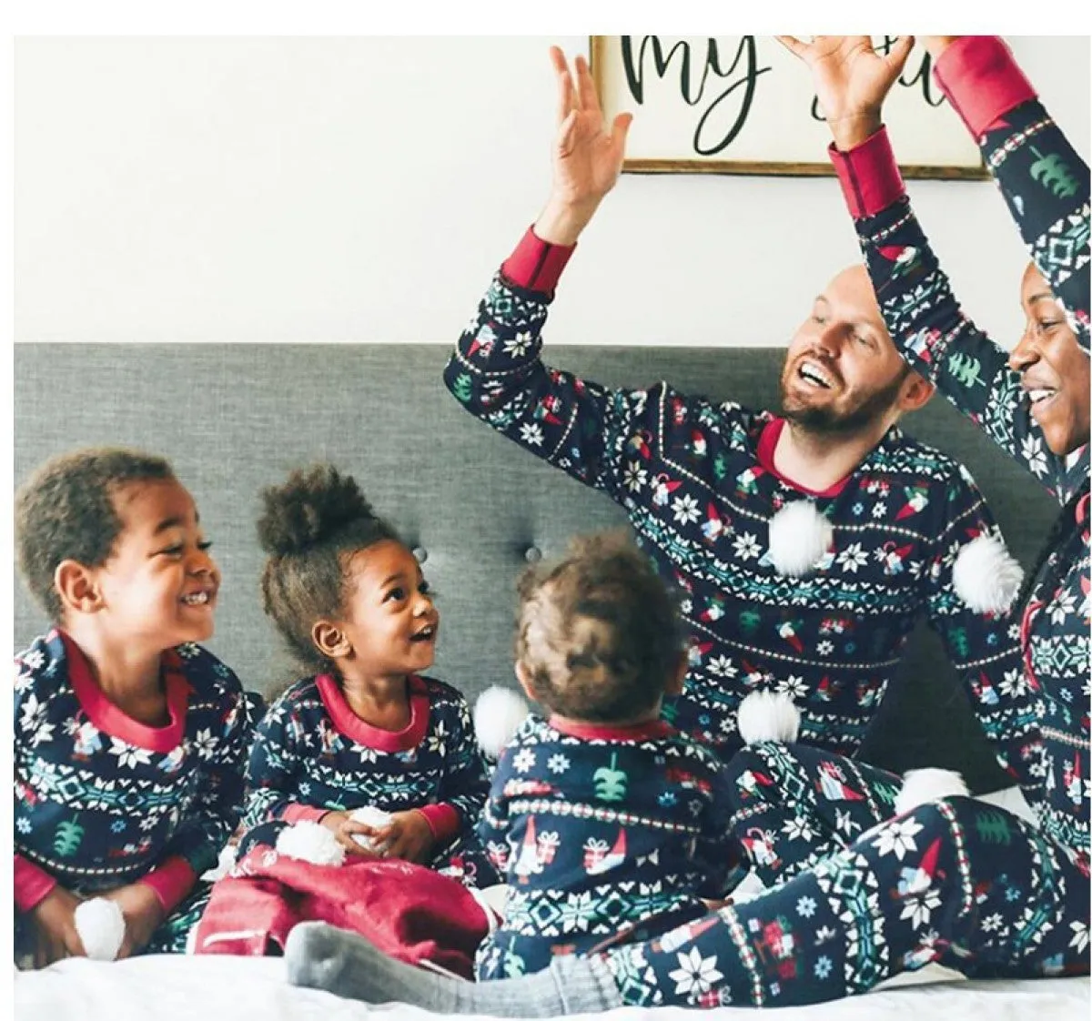 Christmas Print Family Pajama Matching Set