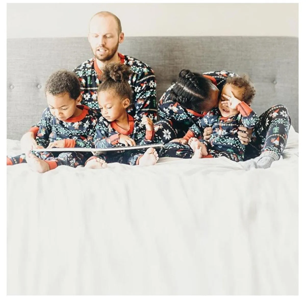 Christmas Print Family Pajama Matching Set