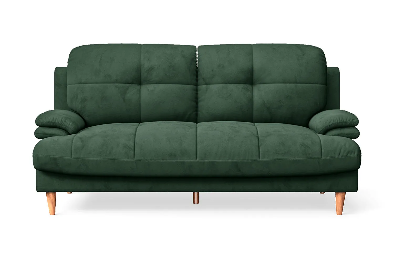 Cosenza 3 Seater Sofa Green Velvet