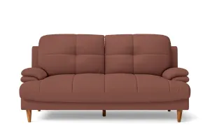 Cosenza 3 Seater Sofa Mauve Leather